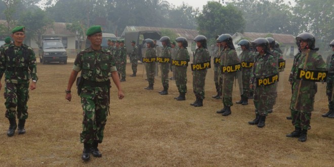 KODIM 0402/OKI APEL SIAGA PENGAMANAN PELANTIKAN PRESIDEN DAN WAPRES RI TERPILIH